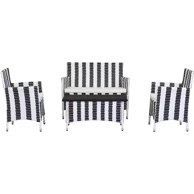 Figueroa 4 Piece Patio Set - Indoor/Outdoor - PAT2508 - Safavieh