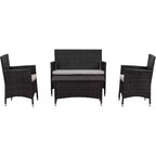 Figueroa 4-teiliges Terrassenset – Innen/Außen – PAT2508 – Safavieh