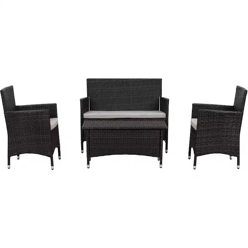 Figueroa 4-teiliges Terrassenset – Innen/Außen – PAT2508 – Safavieh