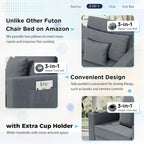 Verstellbares Schlafsofa, 3-in-1-Funktion, verschiedene Farben, für 1 Person