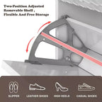 CLIHOME Schuhschrank für 24 Paar Schuhe, Flur, Schuhaufbewahrung, mit Kippfächern, Schuhregal