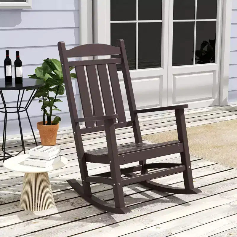WestinTrends 3-teiliges Schaukelstuhl-Set mit Beistelltisch für Veranda
