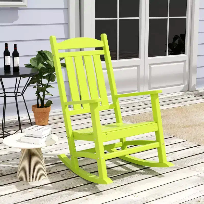 WestinTrends 3-teiliges Schaukelstuhl-Set mit Beistelltisch für Veranda