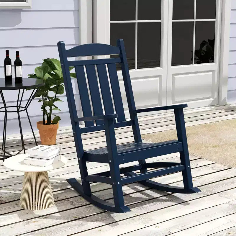 WestinTrends 3-teiliges Schaukelstuhl-Set mit Beistelltisch für Veranda