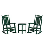 WestinTrends 3-teiliges Schaukelstuhl-Set mit Beistelltisch für Veranda