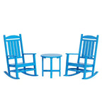 WestinTrends 3-teiliges Schaukelstuhl-Set mit Beistelltisch für Veranda