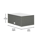 Merrick Lane Allwetter-Loungesofa aus PE-Rattan mit Couchtisch und inkludierten Kissen