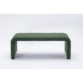 Multi-Color Boucle Fabric Bench Ottoman with Gold Metal Legs for 1–2 Person