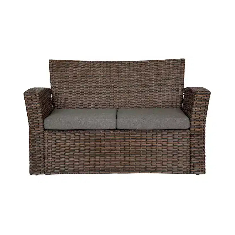 WestinTrends 4-teiliges Outdoor Rattan-Sofa-Set mit Couchtisch