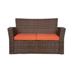 WestinTrends 4-teiliges Outdoor Rattan-Sofa-Set mit Couchtisch