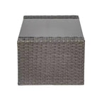 WestinTrends 4-teiliges Outdoor Rattan-Sofa-Set mit Couchtisch