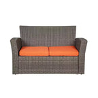 WestinTrends 4-teiliges Outdoor Rattan-Sofa-Set mit Couchtisch