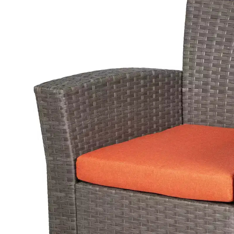 WestinTrends 4-teiliges Outdoor Rattan-Sofa-Set mit Couchtisch