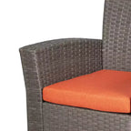 WestinTrends 4-teiliges Outdoor Rattan-Sofa-Set mit Couchtisch