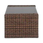 WestinTrends 4-teiliges Outdoor Rattan-Sofa-Set mit Couchtisch