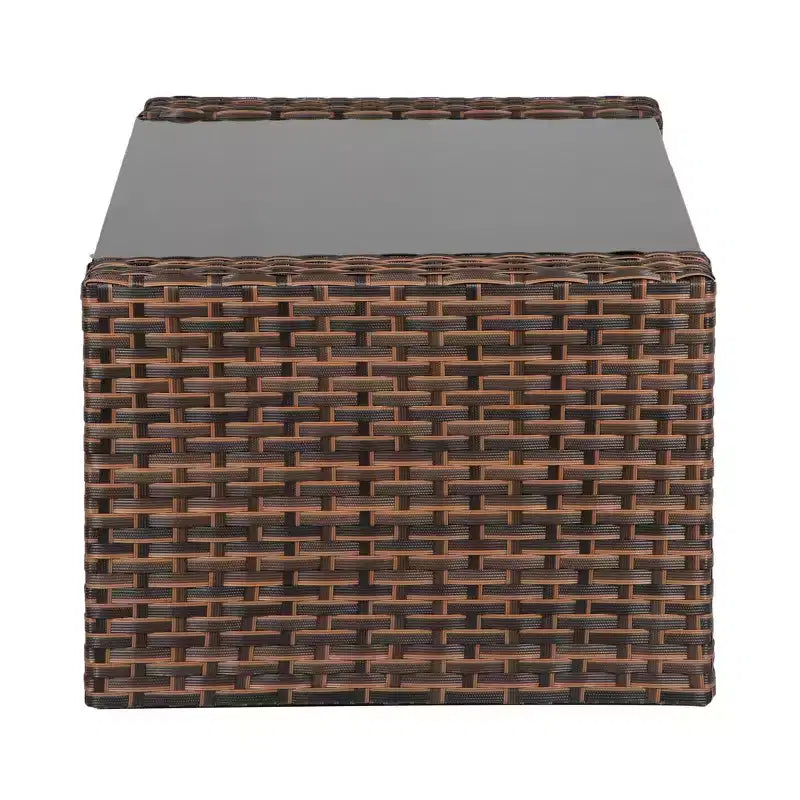 WestinTrends 4-teiliges Outdoor Rattan-Sofa-Set mit Couchtisch
