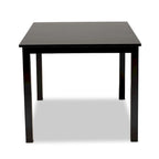 Espresso Brown Rectangle Dining Table in Contemporary Style for 6 Person