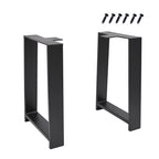 H Type Square Tube Heavy Duty Table Legs 16  Height Legs for Furniture