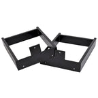 Black Powder-Coated H-Type Square Tube Table Legs, Set of 2 (16" / 24" / 32")