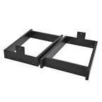 Black Powder-Coated H-Type Square Tube Table Legs, Set of 2 (16" / 24" / 32")
