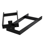 Black Powder-Coated H-Type Square Tube Table Legs, Set of 2 (16" / 24" / 32")