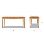 Natural Blonde Fluted Rubberwood Writing Desk with 1 Drawer and Gold Pulls for 1 Person