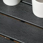 Outsunny 7-teiliges Terrassenmöbel-Set, L-förmiges Outdoor-Ecksofa mit 3 Zweisitzern, 3 Ottomanen, Esstisch, Kissen, Stauraum