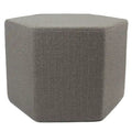 Gray Hexagon Chevron Pouf Floor Pillow for 1 Person