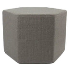 Gray Hexagon Chevron Pouf Floor Pillow for 1 Person