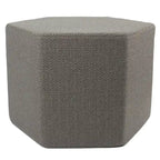 Gray Hexagon Chevron Pouf Floor Pillow for 1 Person