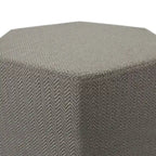 Gray Hexagon Chevron Pouf Floor Pillow for 1 Person
