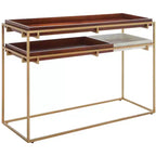 Akari Marmor Konsolentisch - CNS3700A - Braun/Weiß - Safavieh