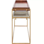 Akari Marmor Konsolentisch - CNS3700A - Braun/Weiß - Safavieh