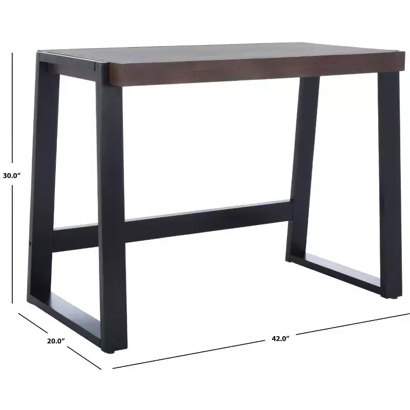 Dennings Schreibtisch - DSK5006 - Walnuss/Schwarz - Safavieh
