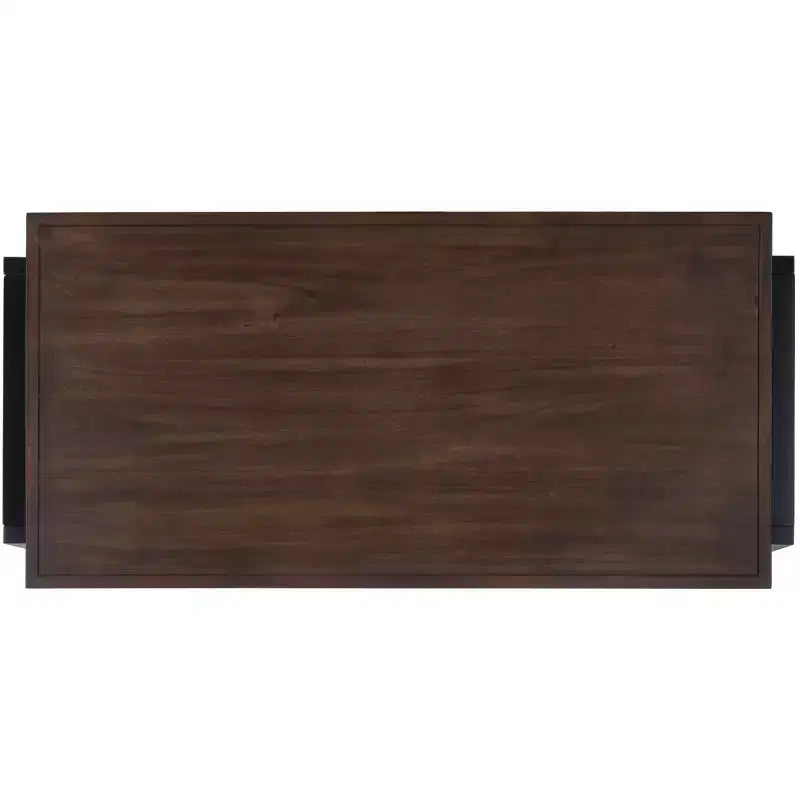 Dennings Schreibtisch - DSK5006 - Walnuss/Schwarz - Safavieh