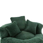Sitzsacksofa für Erwachsene und Kinder, übergroßer Cord-Sitzsackstuhl mit 3 Kissen und Armlehne für Wohnzimmer und Schlafzimmer