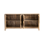 Medium Brown Four-Door Sideboard Buffet Cabinet for 1–4 Person Dining Room