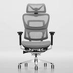 Blau / Weiß / Grau / Braun Hoher ergonomischer Bürostuhl mit Netzrücken und Seilzugsteuerung für 1 Person