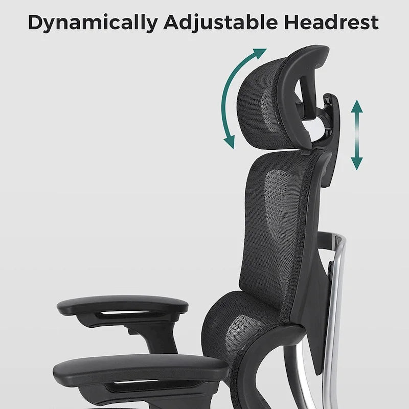 Blau / Weiß / Grau / Braun Hoher ergonomischer Bürostuhl mit Netzrücken und Seilzugsteuerung für 1 Person