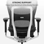 Blau / Weiß / Grau / Braun Hoher ergonomischer Bürostuhl mit Netzrücken und Seilzugsteuerung für 1 Person