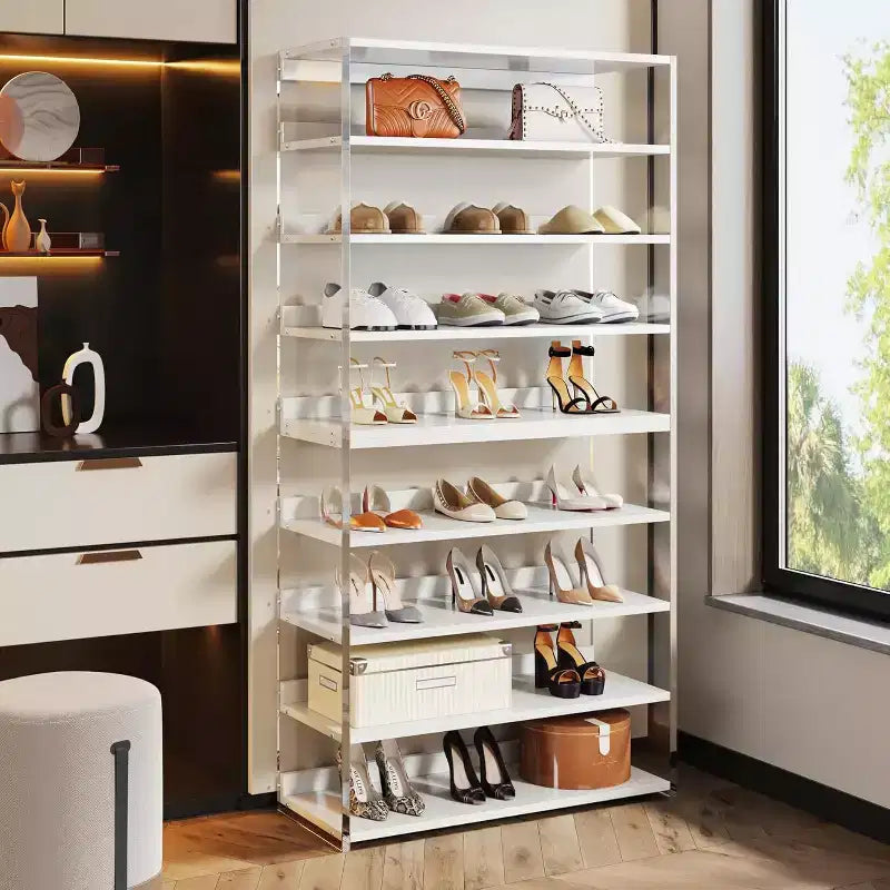 Lantine 63 8-Tier Acrylic Shoe Rack for 24-32 Pairs