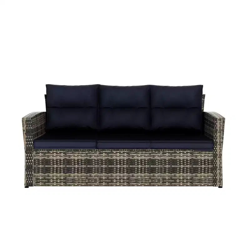 WestinTrends 6-teiliges PE-Rattan-Geflecht Outdoor-Sofa-Set für den Garten