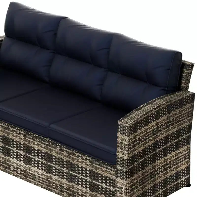 WestinTrends 6-teiliges PE-Rattan-Geflecht Outdoor-Sofa-Set für den Garten