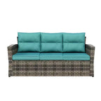 WestinTrends 6-teiliges PE-Rattan-Geflecht Outdoor-Sofa-Set für den Garten