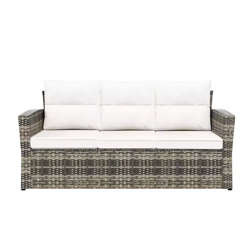 WestinTrends 6-teiliges PE-Rattan-Geflecht Outdoor-Sofa-Set für den Garten