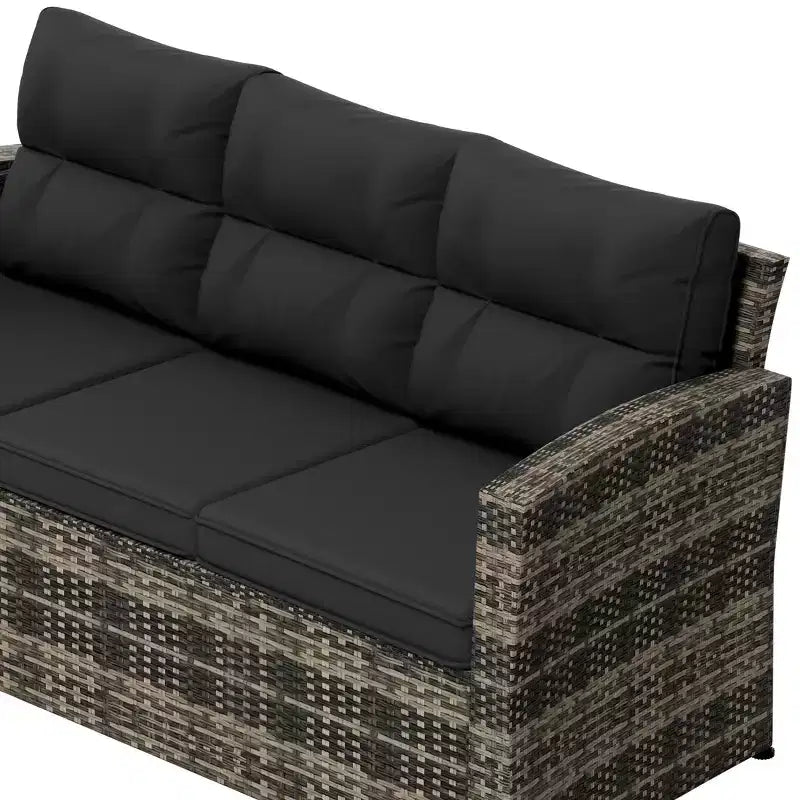 WestinTrends 6-teiliges PE-Rattan-Geflecht Outdoor-Sofa-Set für den Garten