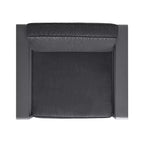 GDFStudio Wendy Outdoor 4-Sitzer-Gesprächsgruppe aus Aluminium mit Kissen, Grau