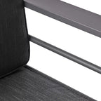 GDFStudio Wendy Outdoor 4-Sitzer-Gesprächsgruppe aus Aluminium mit Kissen, Grau