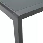 GDFStudio Wendy Outdoor 4-Sitzer-Gesprächsgruppe aus Aluminium mit Kissen, Grau