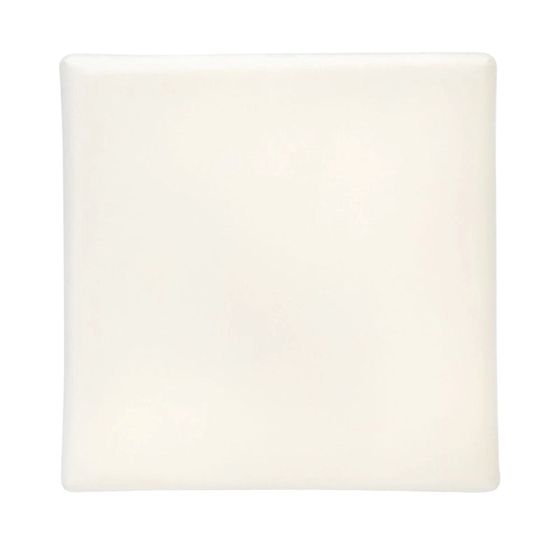Navy / Emerald / Cream Velvet Square Ottoman with Gold Quatrefoil Frame for 1 Person